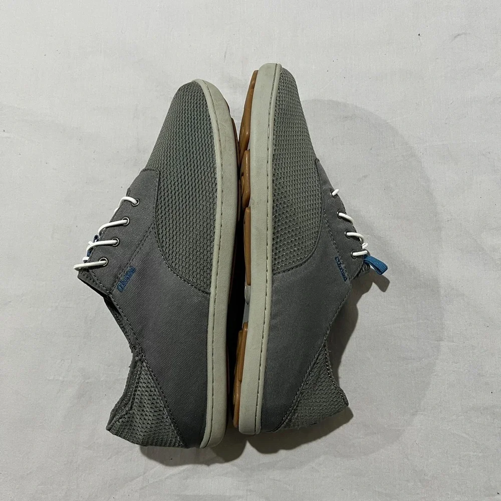 Olukai Nohea Moku Mens Grey Mesh Slip On Comfort Boat Casual Summer Shoes 9